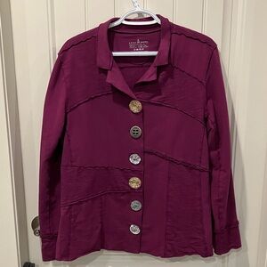 NEON BUDDHA Jacket Buttons PLUM XL-L